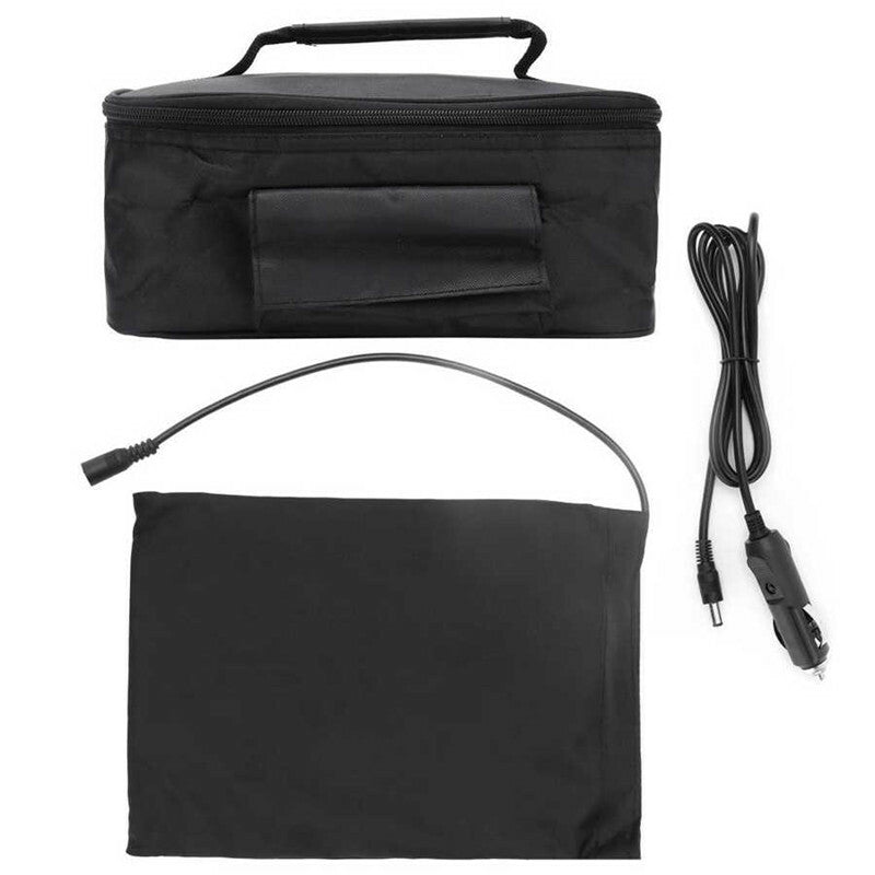 Portable Car Electric Heating Bag 12VMeal Food Warmer Container Heated Lunch Box