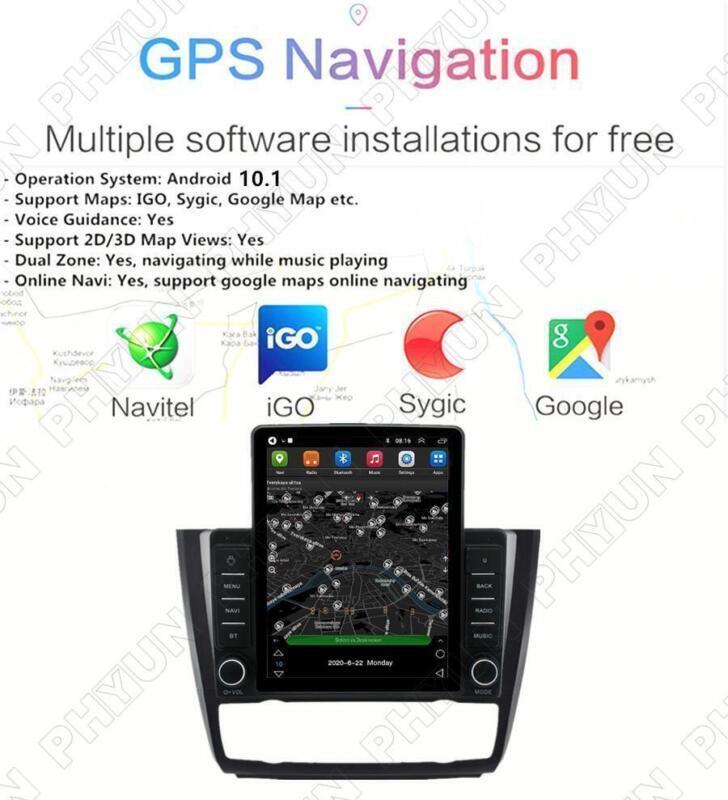 GPS Navigation for BMW 1 Series E88 E82 E81 E87 Auto AC 04-11 9.5 Stereo Radio