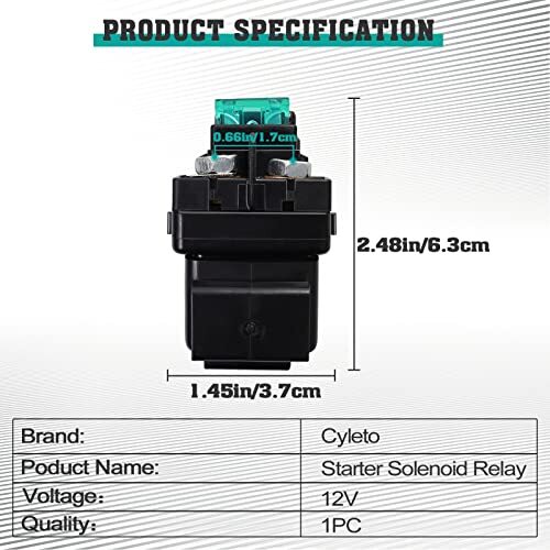 Starter Solenoid Relay for Arctic cat 500 4x4 1998-2003/375 2x4 4x4 2002/Bearcat