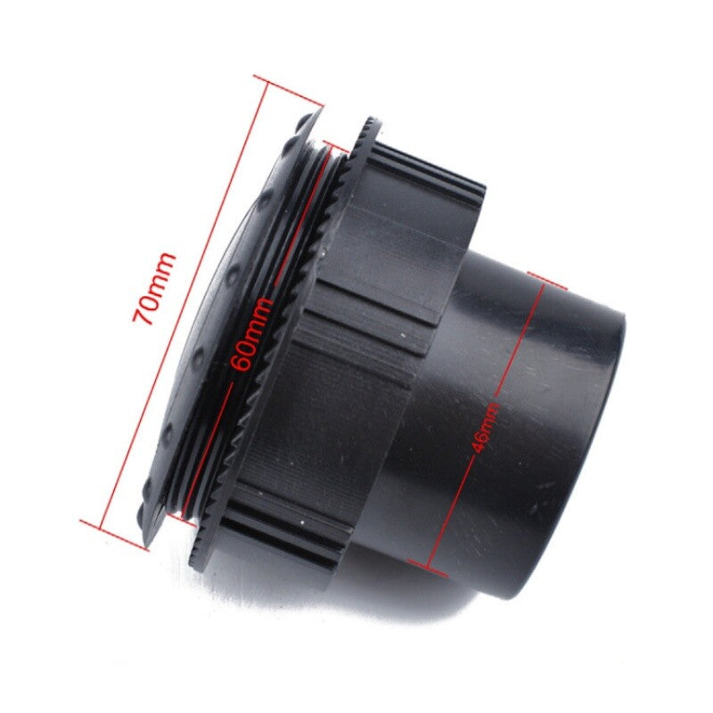 2X Air Conditioning Outlet Black Round ABS Plastic A/C Vent For Car RV Boat Bus