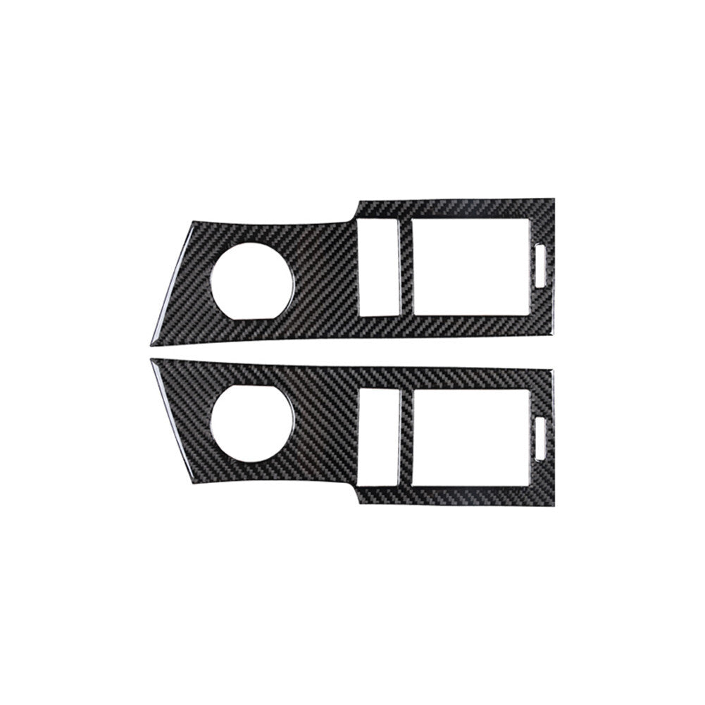 2Pcs Carbon Fiber Dashboard Side Air Vents Cover Trim for Jeep Liberty 2008-2012
