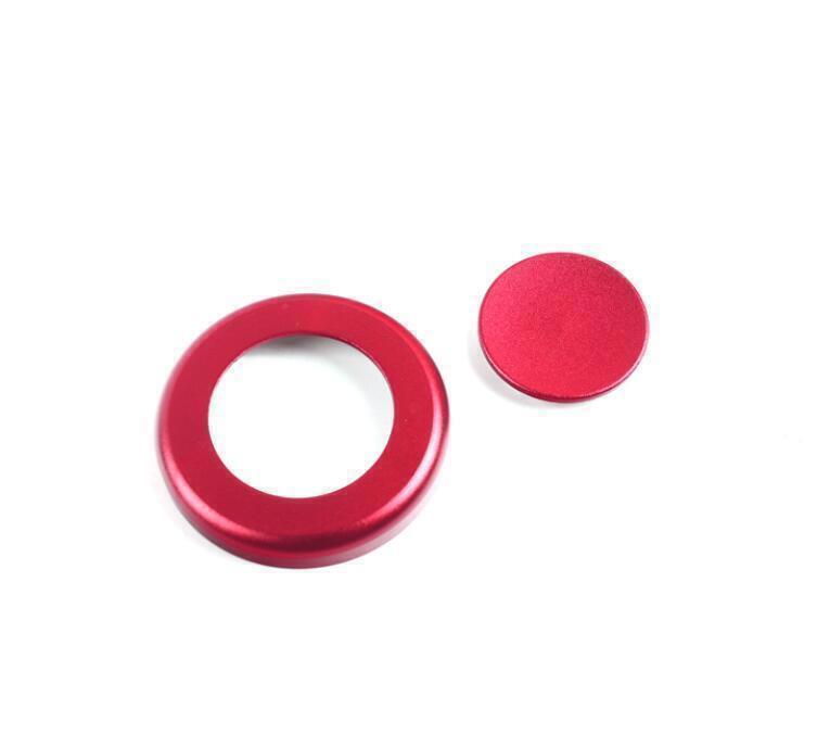 for Defender 110 2020-2025 Red Aluminium for Seat Headrest Button Ring Cover Trim 5P