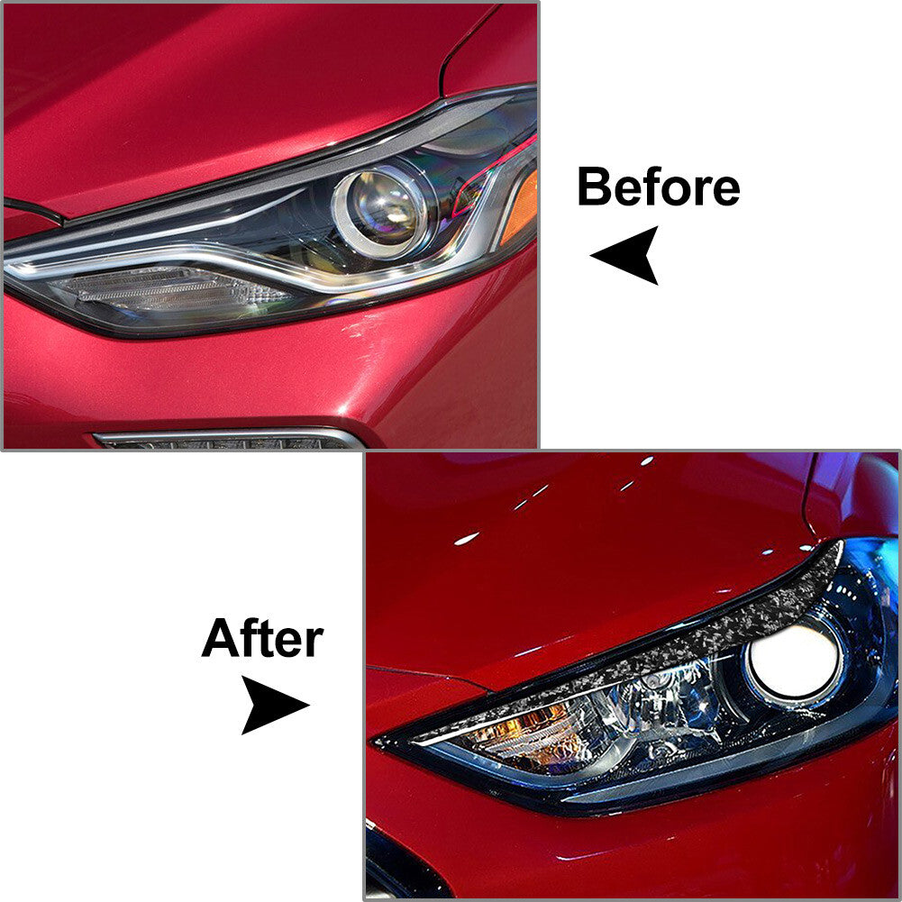 Headlight Eyebrow Eyelid Cover for Hyundai for Elantra 2016-2018