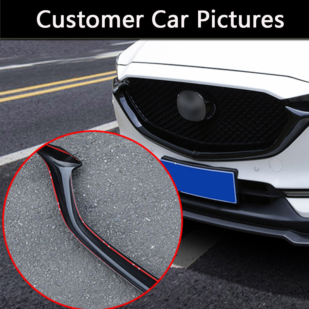 Front Bumper Mesh Grille Grills Strip Trims Cover for Mazda CX-5 CX5 CX8 17UP