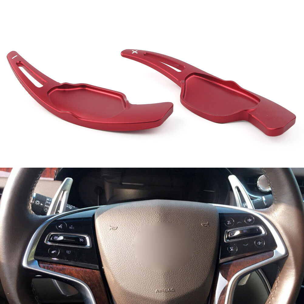 Pair Steering Wheel Shift Paddle Extension Shifter for Cadillac XTS 2013-18 14
