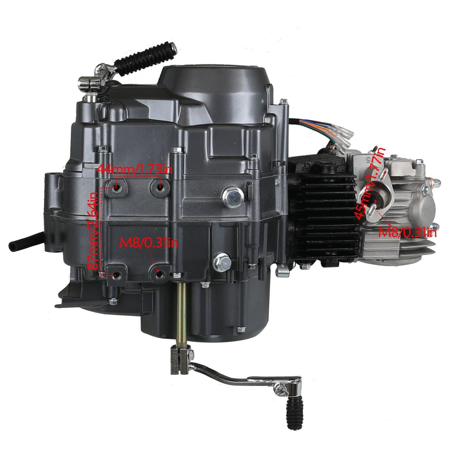 for Lifan 125cc engine motor kit semi-automatic scooter CRF50 CT110 CT70 SSR110 ST90 Z50