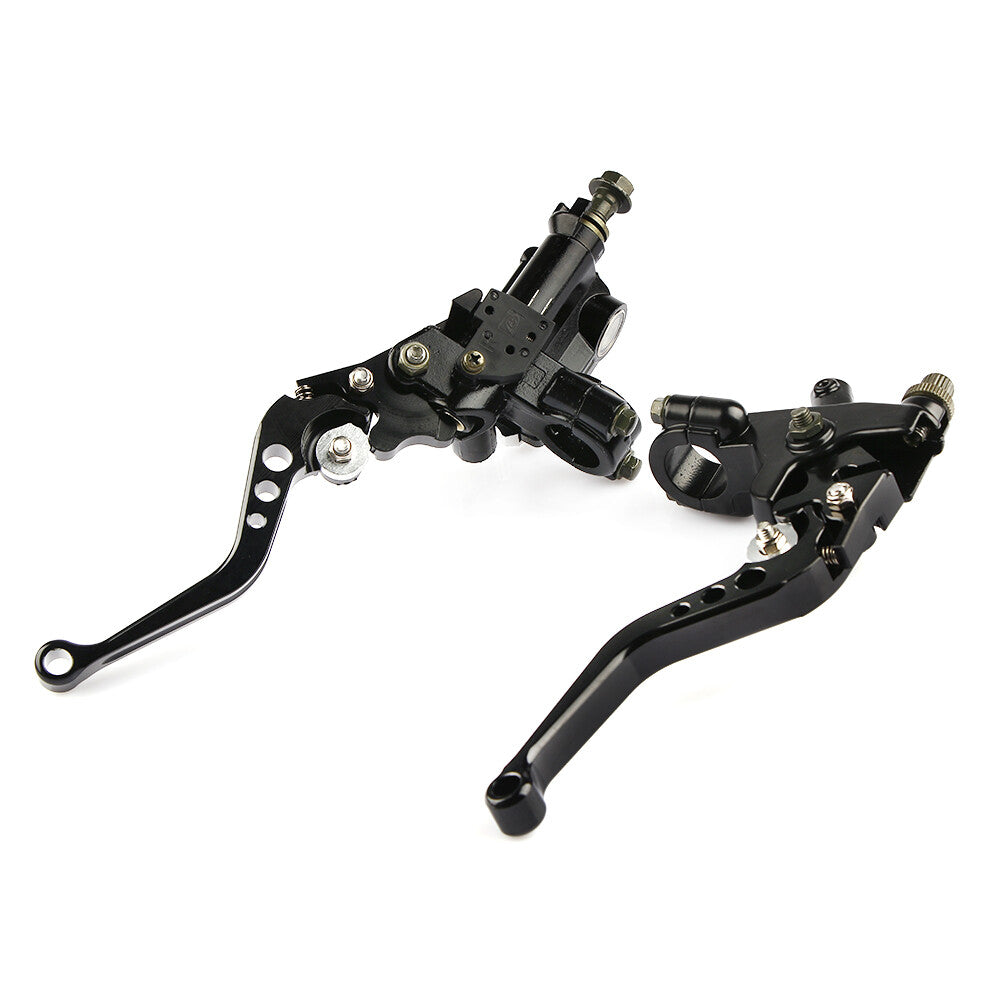7/8 inch motorcycle brake master cylinder and clutch lever handlebar hydraulics