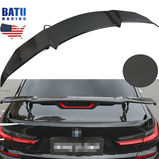 Electric Automatic Adjustable Carbon Fiber Water Transfer Rear Spoiler Wings
