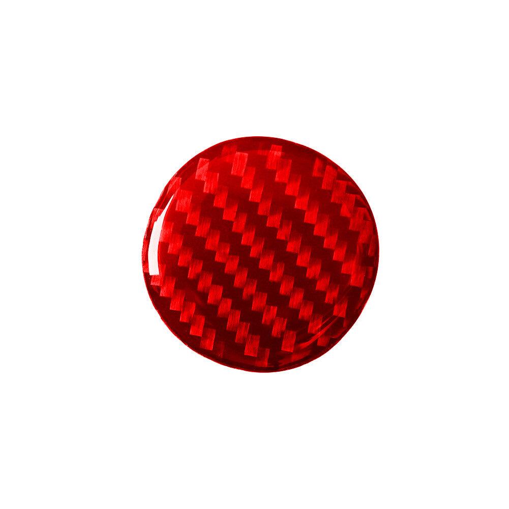 Red Carbon Fiber Shifter Knob Cover Trim for Land Rover Discovery Sport 2015-19