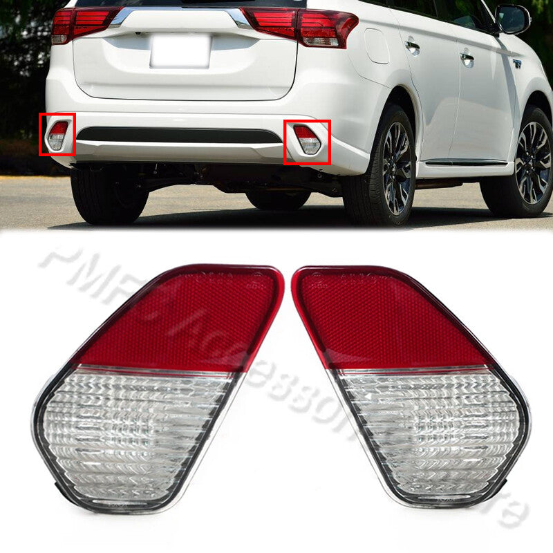 Pair for Mitsubishi Outlander 2016 2017 2018 Brake Light Rear Bumper Taillight