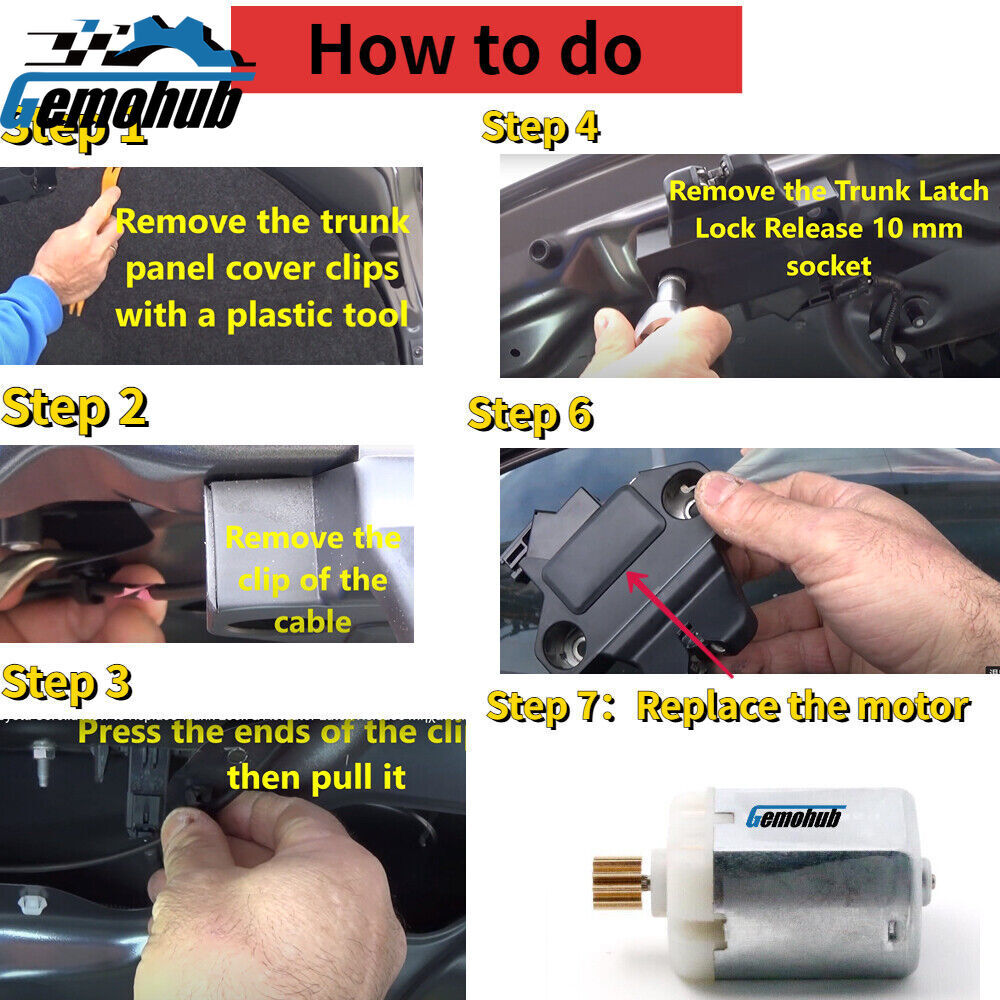 Electric Trunk Lock Latch Motor For 2006-2011 for Audi S8 D3 2005-2011 for Audi S6 C6