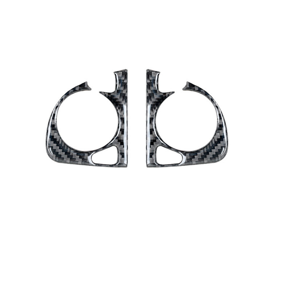 2X Carbon Fiber Steering Wheel Buttons Trim for Honda CRV CR-V 2012-2016 Type-B