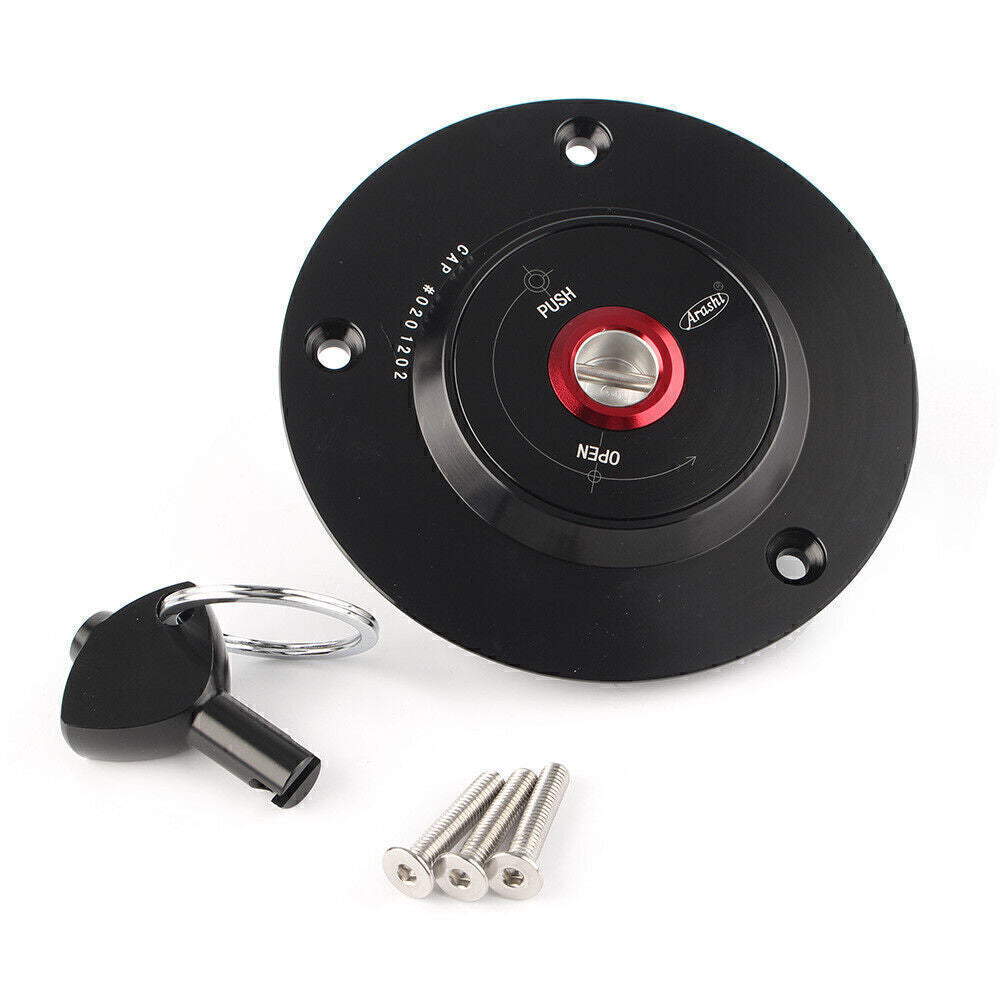 Fuel Gas Tank Cap Petrol W/key for Suzuki GSXR600 GSR750 GSX1250 GSXR1000 Black