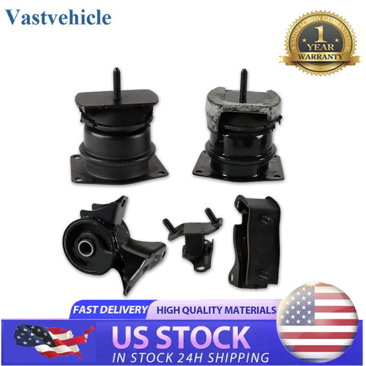 5PCS Engine MotorTrans Mounts For 98-02 for Honda Accord V6 3.0L A6552 A6579 A6582