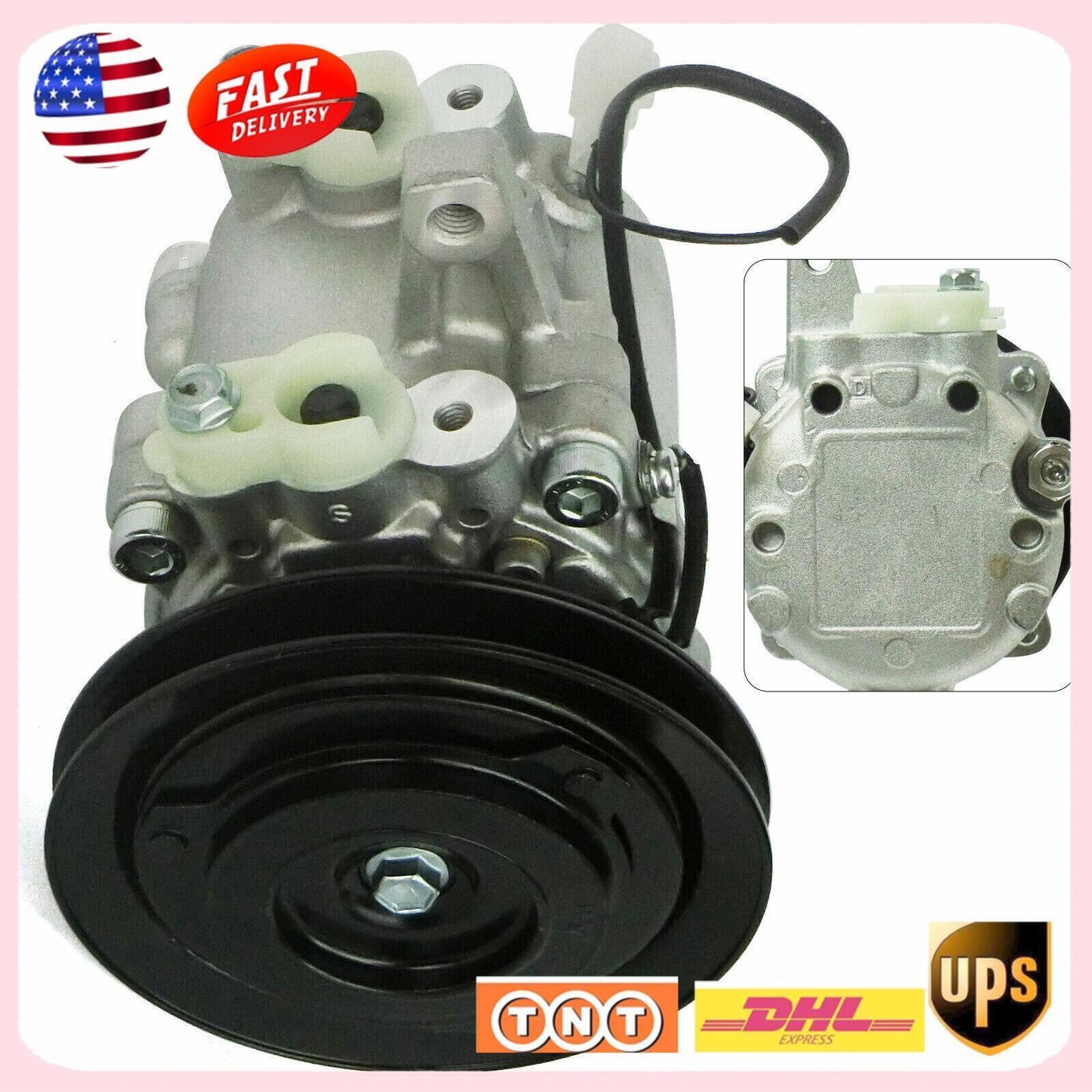 AC Compressor for M108S M5040 M7040 M8540 M9540 SVO7E Kubota Tractor NEW US