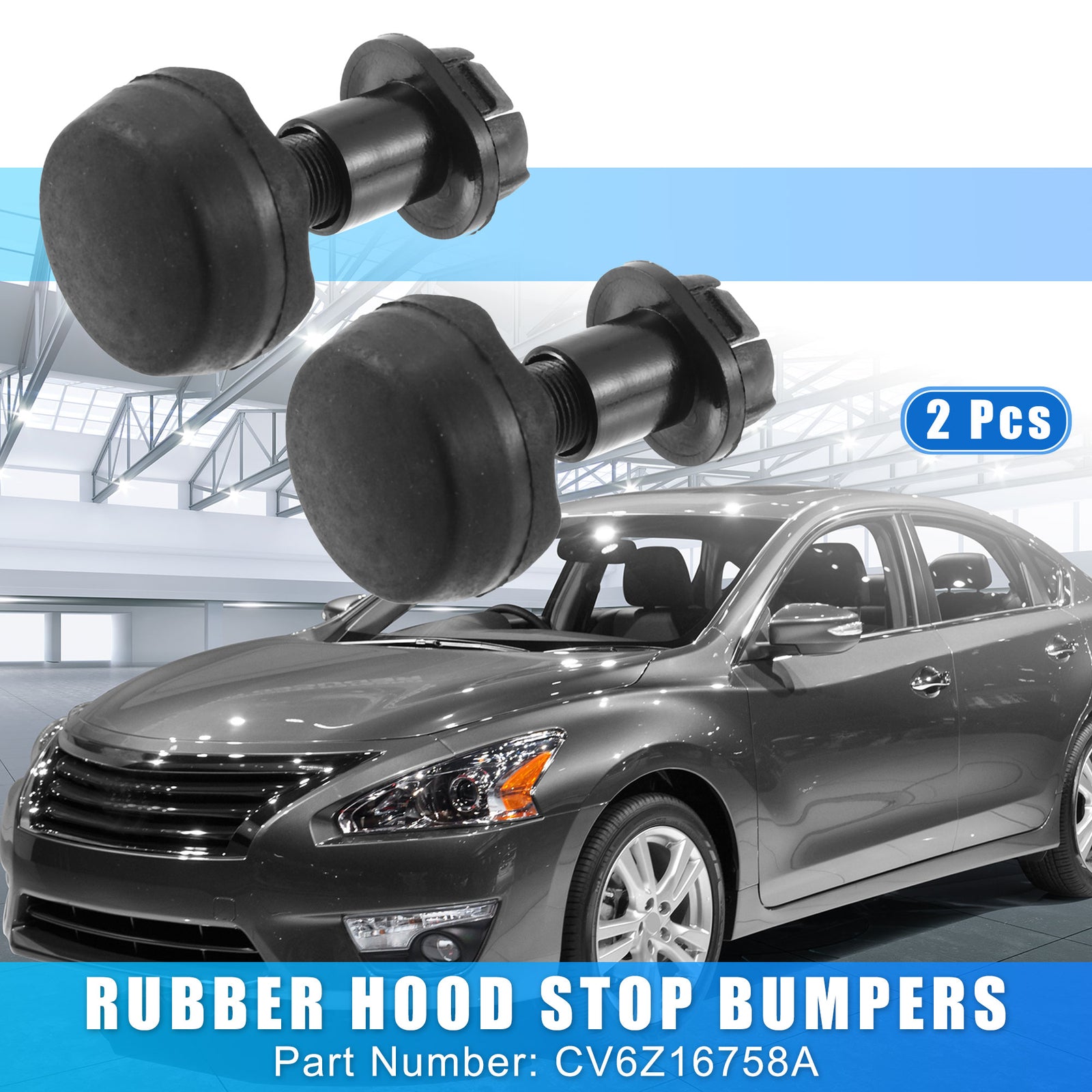 2-Piece Cover Pads and Anti-collision Rubber Suitable for Ford Focus 2012-2013 CV6Z16758A
