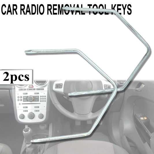 2 x for Holden Captiva Astra Tigra Vectra Stereo Radio Removal Key Release Tool
