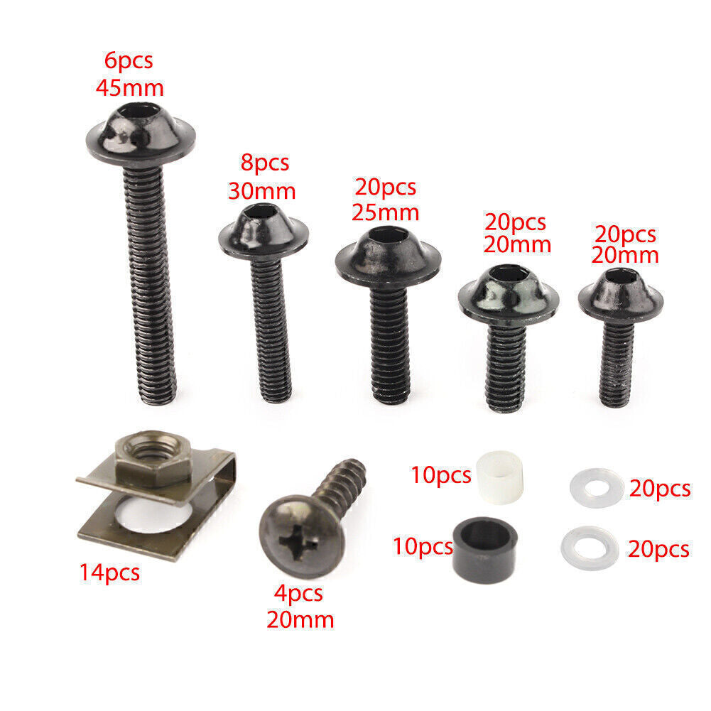 Motorrad Karosserie Verkleidung Schrauben Gold F¨¹r for Kawasaki ZX6R ZX9R ZX7R