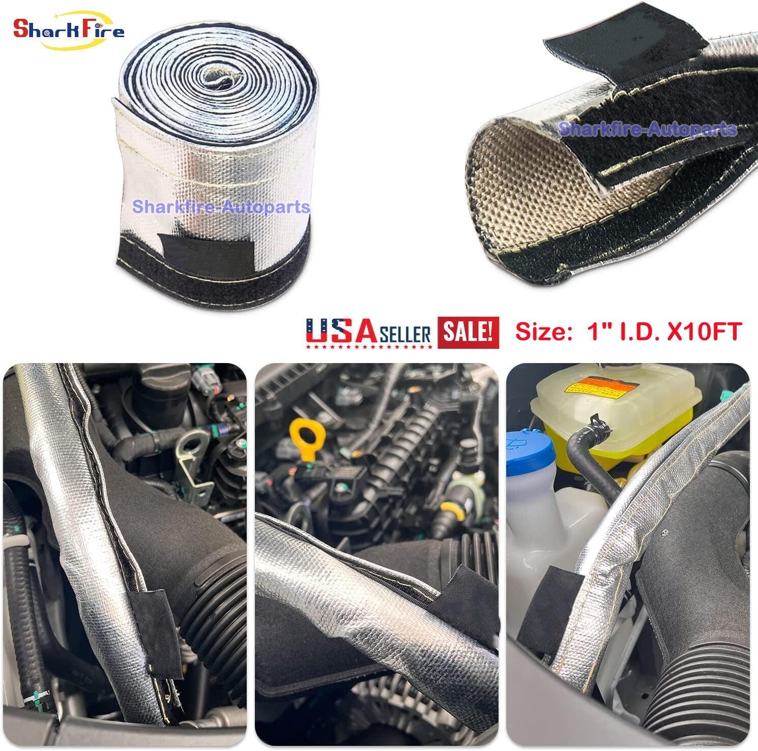 new heat shield, heat shield for fuel line, 1 inch I.D x 10 feet,