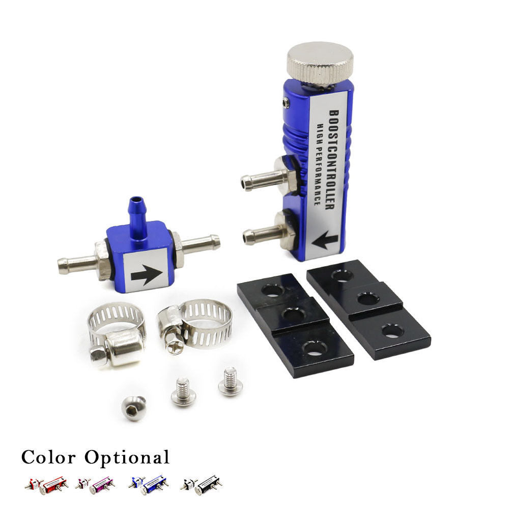 Universal Adjustable Racing Turbo Manual Acceleration Bypass Controller Kit 30PSI Blue