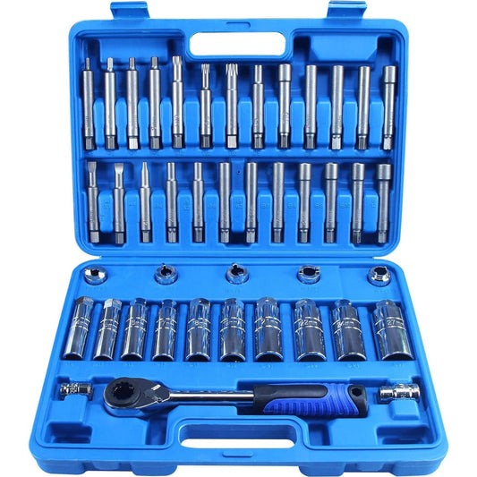 43-piece Steering Wheel Hub Suspension Shock Absorber Strut Nut Removal Tool Socket Set
