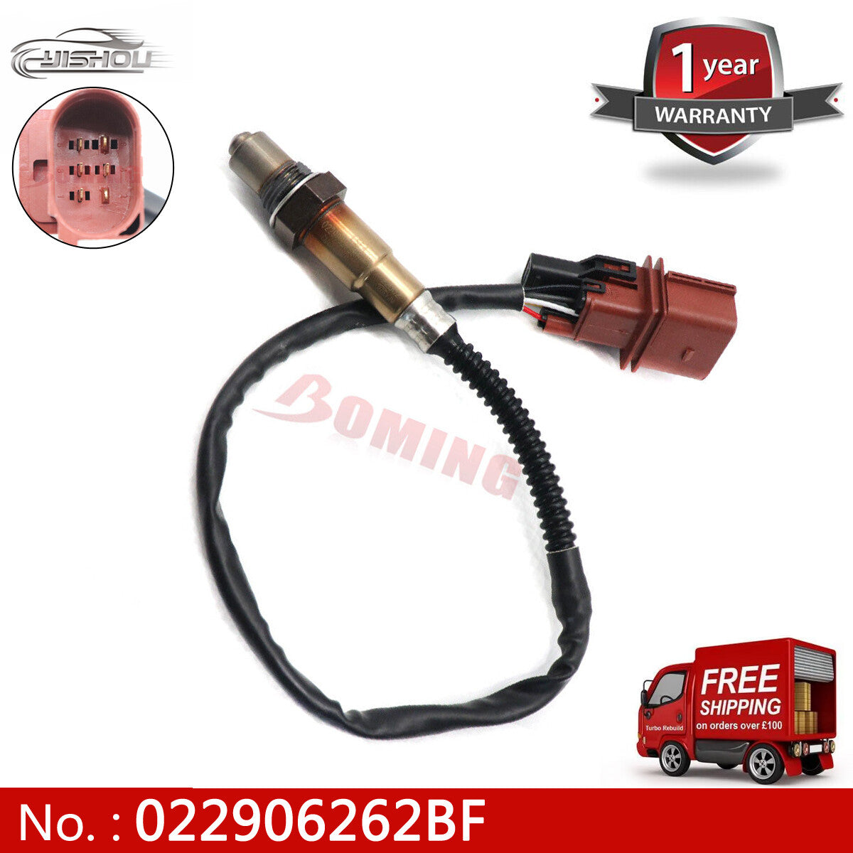 Oxygen sensor 022906262BF- suitable for Volkswagen for Passat W8 and for Audi A6 V8 4.2L (2002-2011).