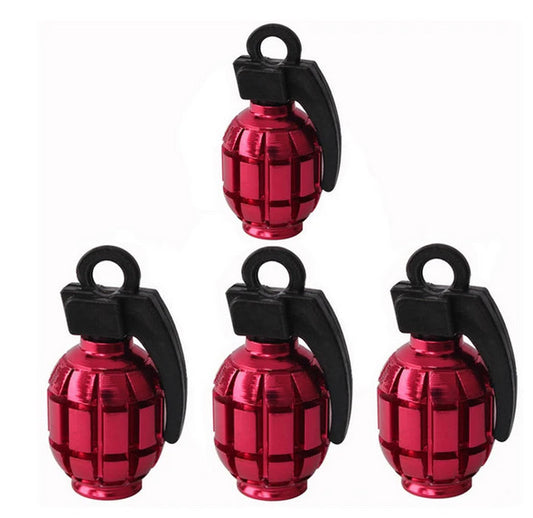 4-Piece Black Car Tire Valve Cover Stem Cover Air Valve Dust Cover for Alfa Romeo