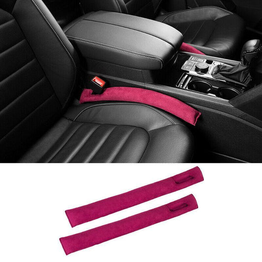Red Suede for Seat Anti-Clogging Leakproof Strip 2pcs for Toyota for Sienna 2015-2020