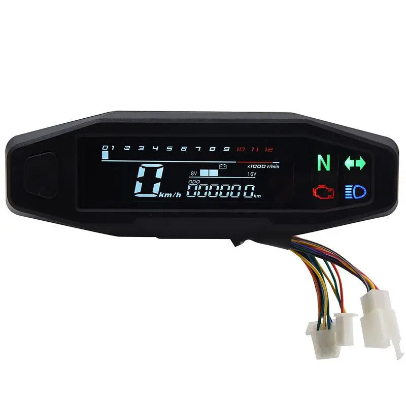Motorcycle for Mini Meter Speedometer LCD Digital Odomete Digital Dashboard Gauge