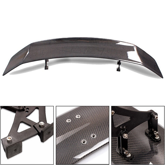 53 Real Carbon Fiber Spoiler Adjustable Spoiler Wings+5inch Legs Mount Bracket