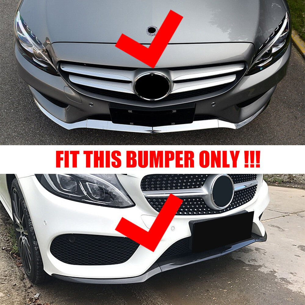Front left bumper lower lip trim molding applicable to 2015-18 for Mercedes-Benz W205