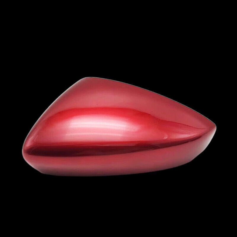 Red Left Rearview Side Wing Mirror Shell Cover Cap for Mazda 3 Axela 2020-2022
