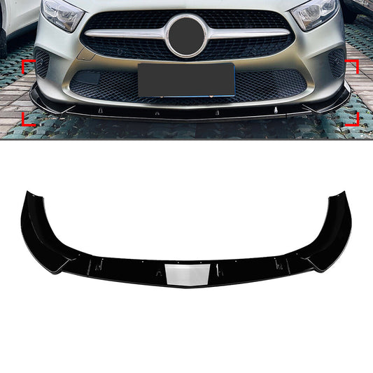 Front Bumper Spoiler Splitter Lip for Mercedes-Benz A-Class W177 V177 2018-2022