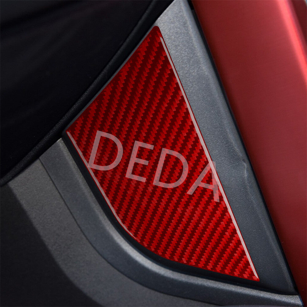 Red Carbon Center Console Side Panel Trim for Land Rover Discovery Sport 2015-19