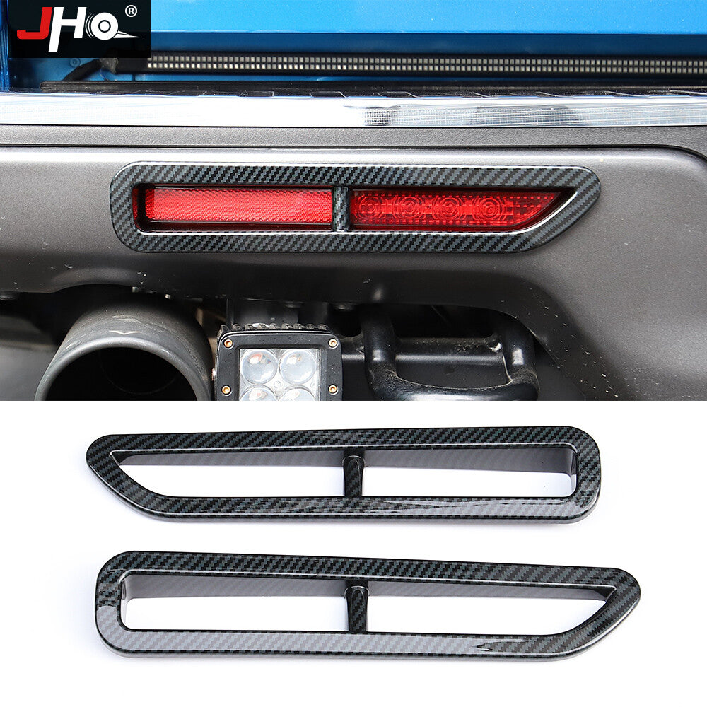 ABS Carbon Fiber Accessories Rear Fog Light Covers for Ford F150 2017-20
