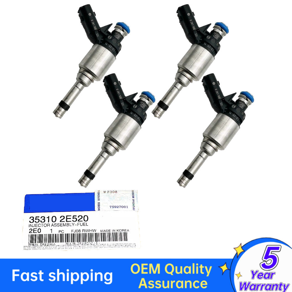4 Fuel Injectors 353102E520 for Soul Forte Forte5 for Tucson for Elantra 2.0L L4