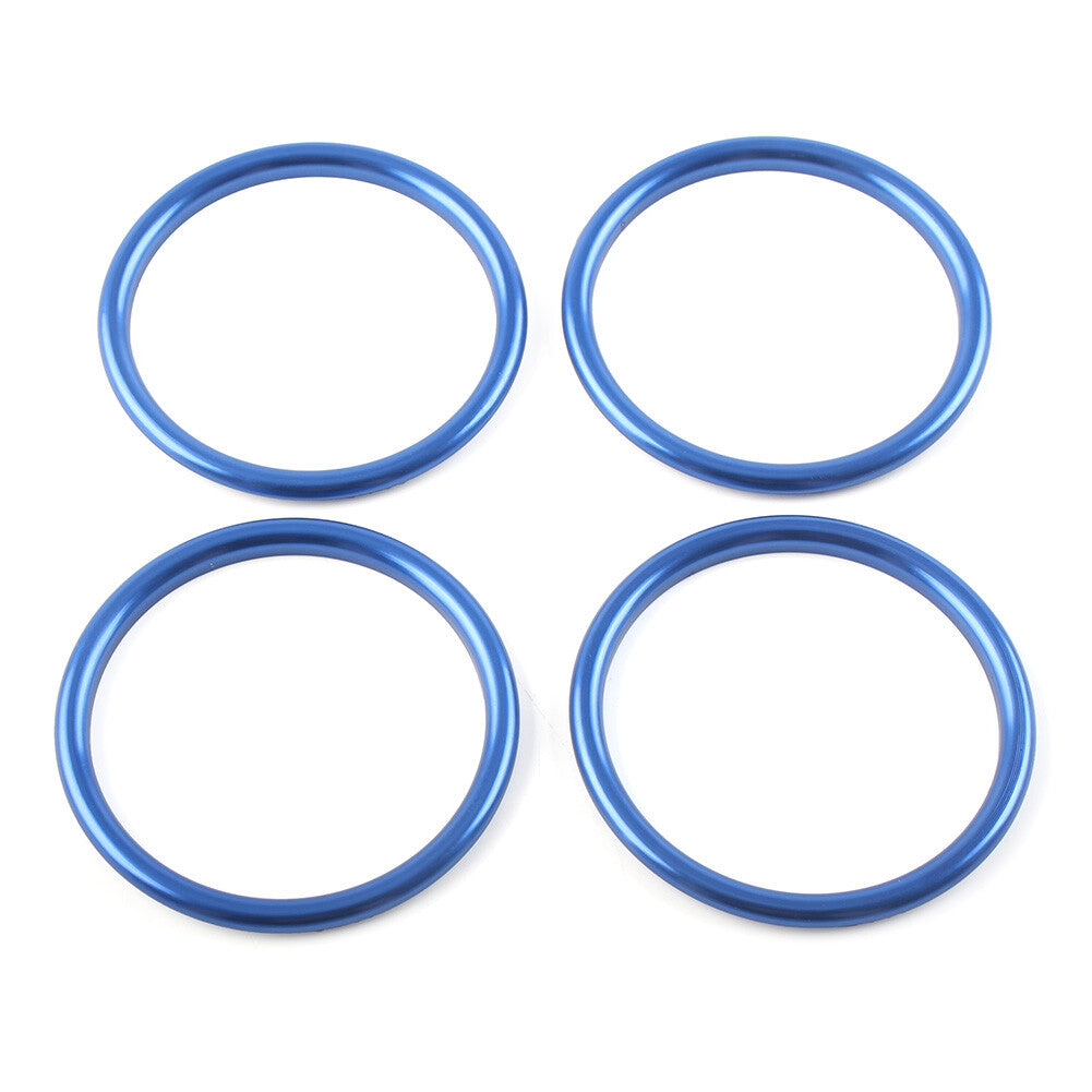 Air Condition Vent Outlet Inner Ring Trim for Audi A1 S1 8X 2010-2018 Blue 4 Pcs