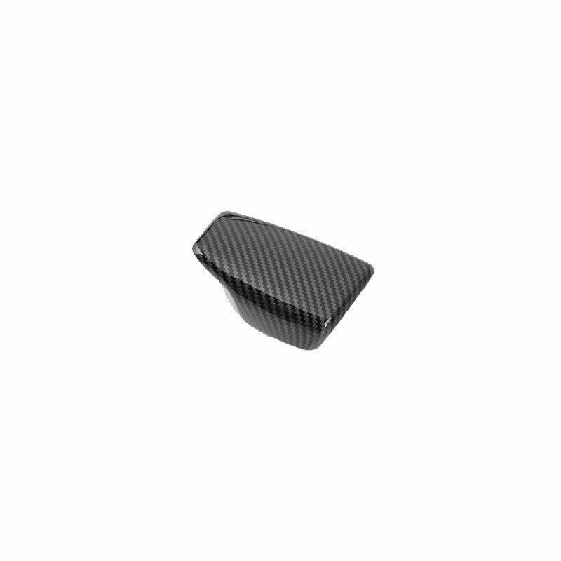 1P ABS Carbon Fiber Inner Console Gear Shift Knob Cover Trim for Audi Q7 2016-19