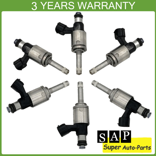 New Set of 6 Fuel Injector for Toyota for Camry Highlander for Sienna Tacoma 23250-0P090