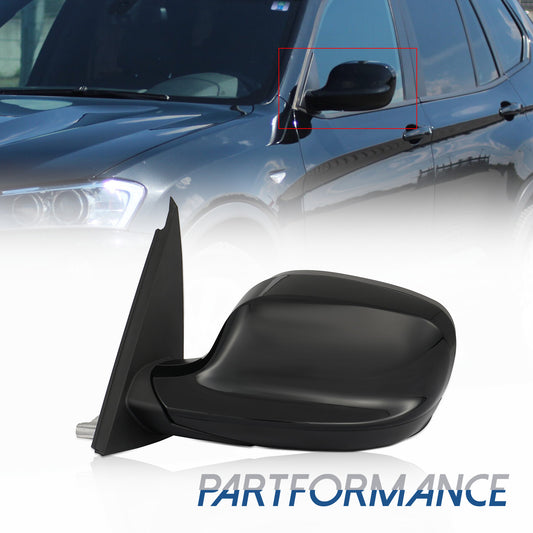 Applicable to 2011-2014 for BMW X3 heated mirror, black, left driver's side, power view LH