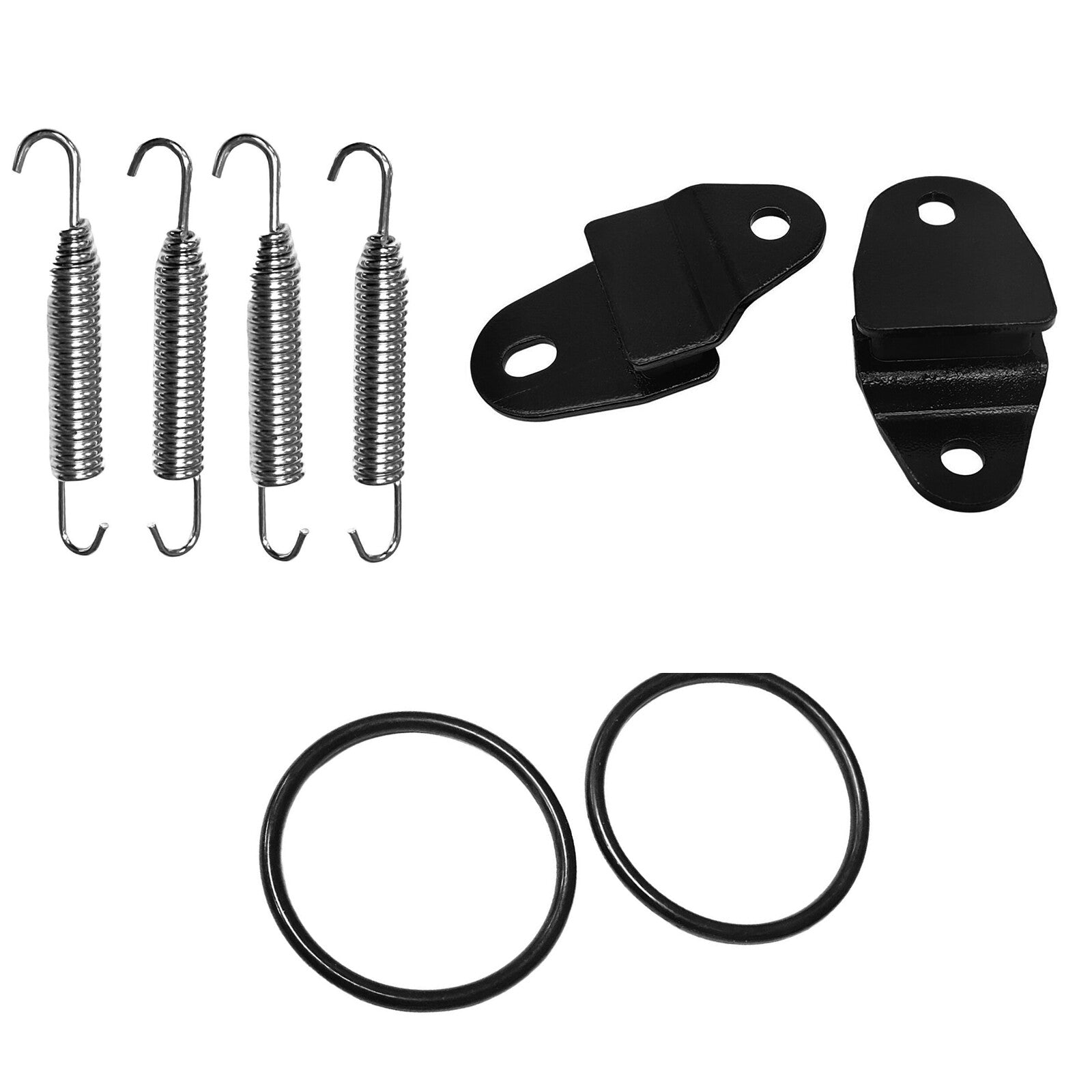 1 Set Exhaust Muffler Pipe Springs Stays Mounts for Yamaha Banshee YFZ350 87-06