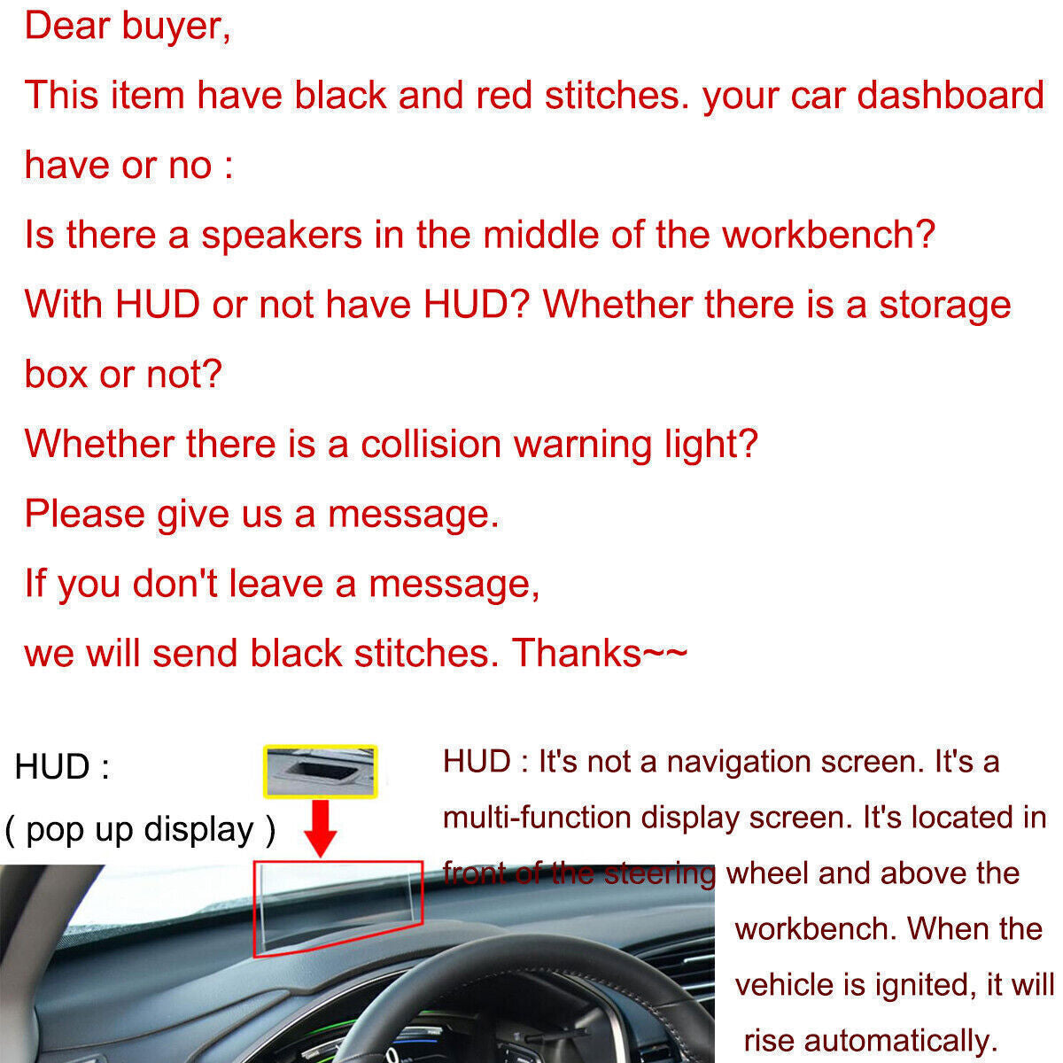1X PU leather Dashboard Dash Mat Non-slip DashMat Shade Pad For A3 Sedan 2021-23