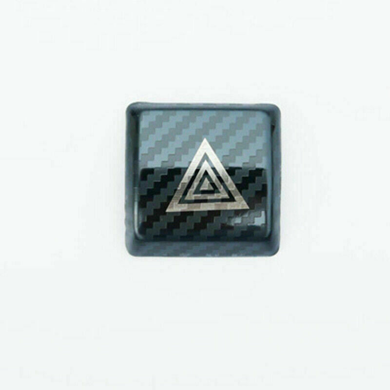 for Toyota for Camry 2018-2020 Carbon Fiber Steel Emergency Light Switch Cover Trim
