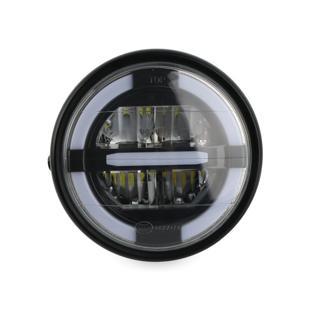 LED headlights for Harley-Davidson motorcycles, 7-inch round motorcycle driving lights (DRL-).