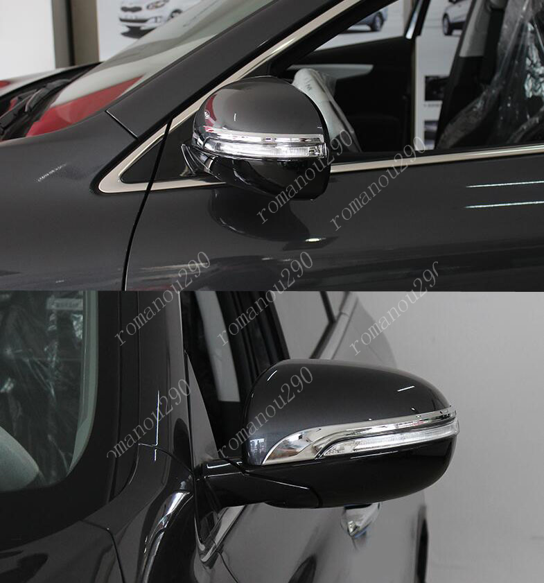 for Kia Sorento 2016-2020 Chrome Side Rearview Mirror Cover Trim Molding Strips