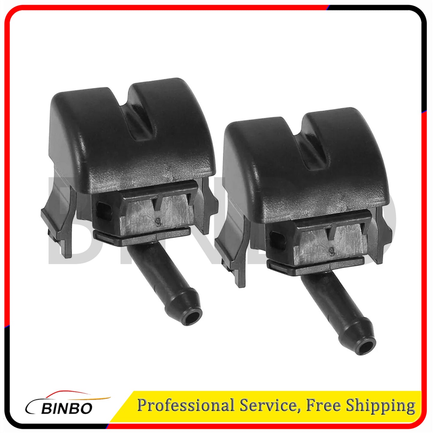 1 Pair Front Windshield Washer Nozzles Spray Jet Fit for BMW 3 Serie E46