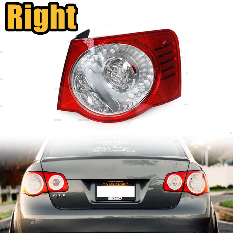 LED rear taillights (DRL) for Volkswagen for Jetta 5 MK5 Sendan 2006 - 2011, outer right side.