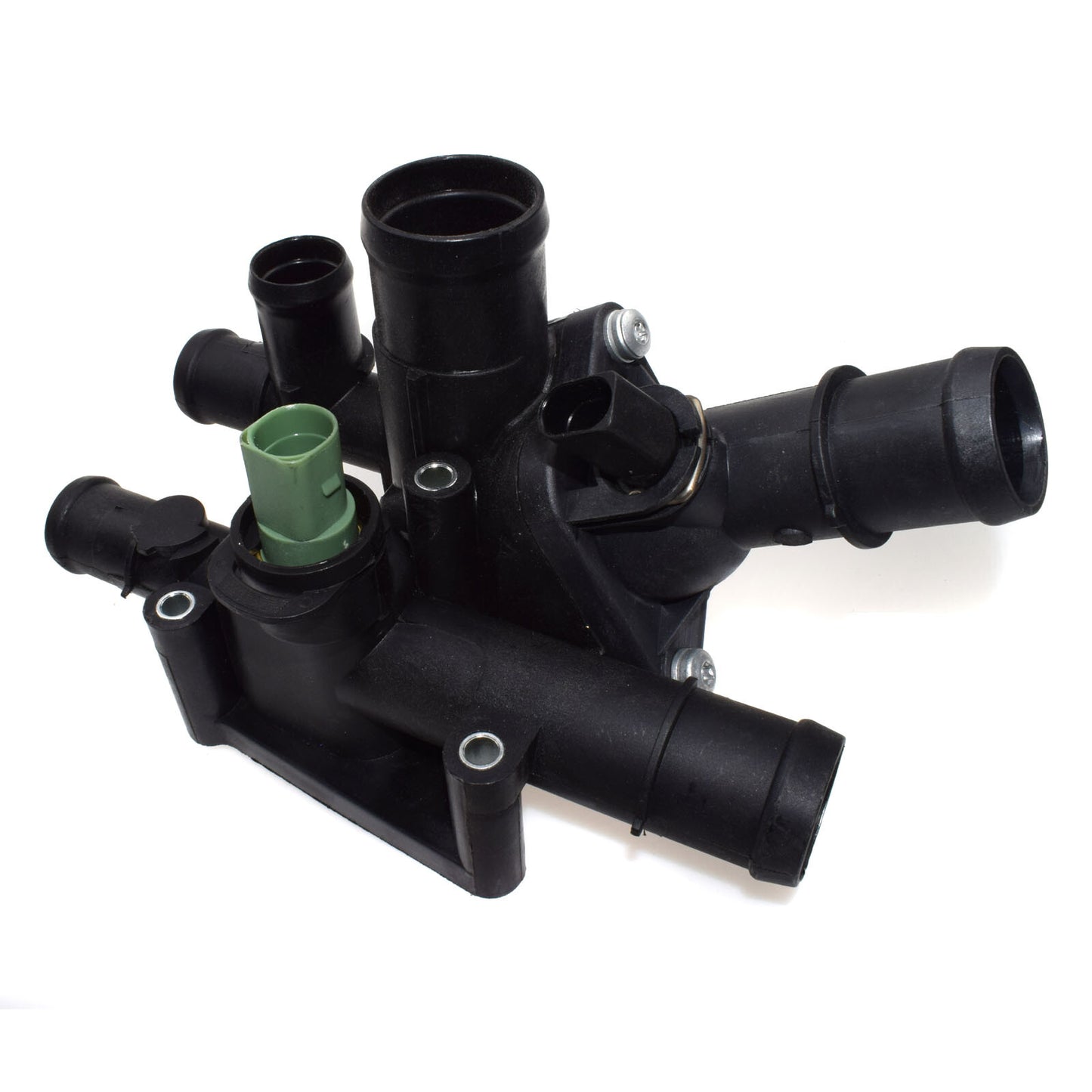 Engine thermostat housing assembly suitable for Audi A3, for Volkswagen for Golf , for Passat , Polo, and for Skoda seats.
