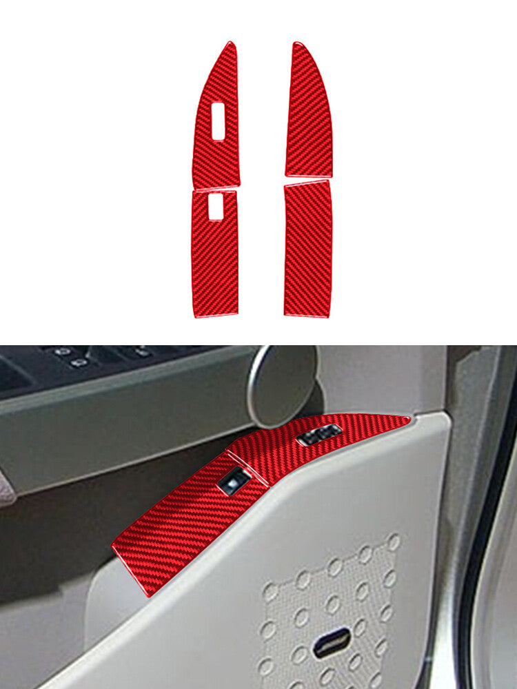 Red Fuel Tank Cap Switch Button Trim Cover for Nissan Quest 2004-2006 Type B