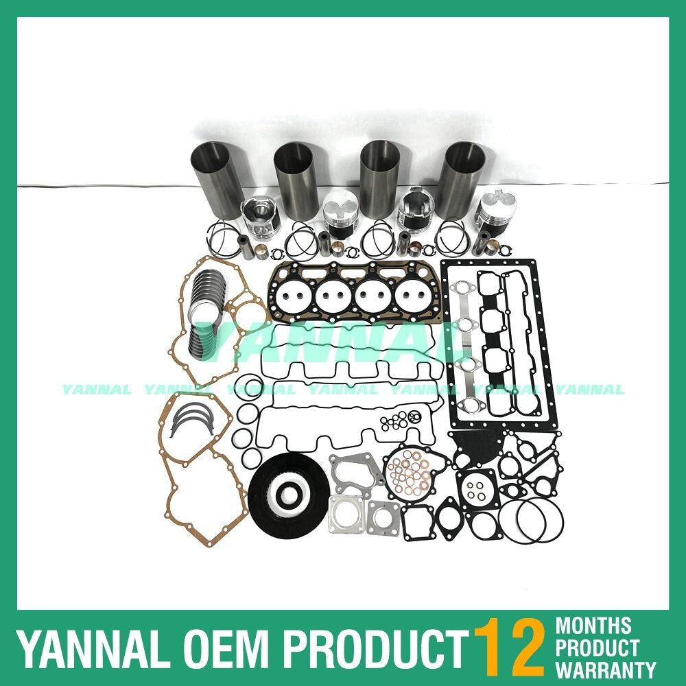 Engine overhaul and rebuild kit with washers and bearings for Perkins 404D-22T engines.